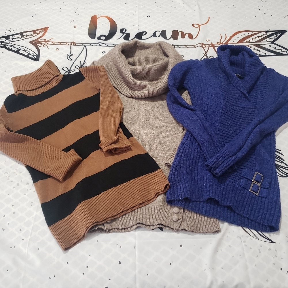 Le Chateau Cowl Neck | Turtle Neck Sweater Bundle
